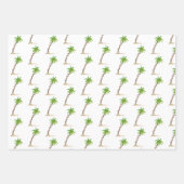 Waterverf kerstpalmboom Tropische beachy Inpakpapier Vel (Voorkant 2)