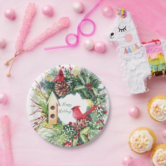 Waterverf kerstpapier Bord (Feest)