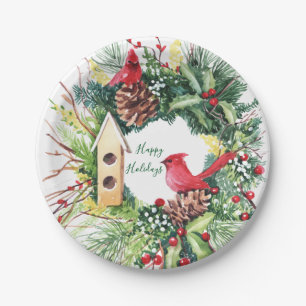 Waterverf kerstpapier Bord