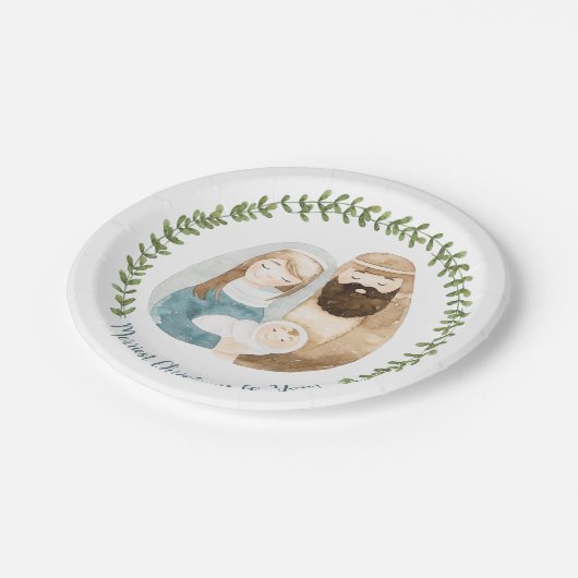 Waterverf kerstpapier Bord (Gekanteld)