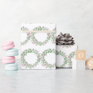 Waterverf kerstpapier cadeaupapier