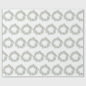 Waterverf kerstpapier cadeaupapier (Vlak)