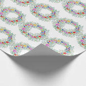 Waterverf kerstpapier cadeaupapier (Hoek)
