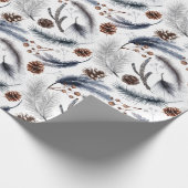 Waterverf kerstpapier cadeaupapier (Hoek)