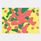 Waterverf kerstpapier inpakpapier vel (Voorkant 3)