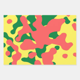 Waterverf kerstpapier inpakpapier vel