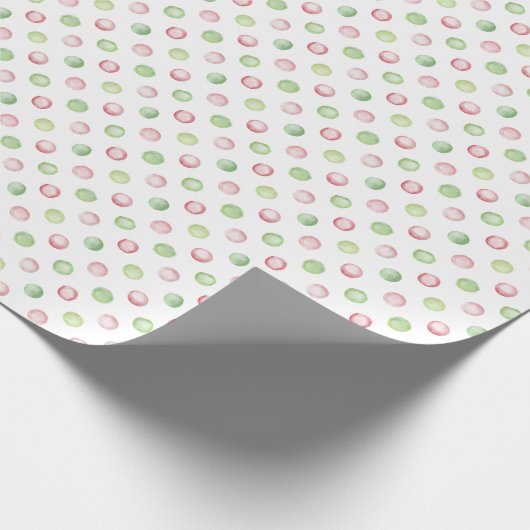 Waterverf kerstpapier met poolwand cadeaupapier (Hoek)