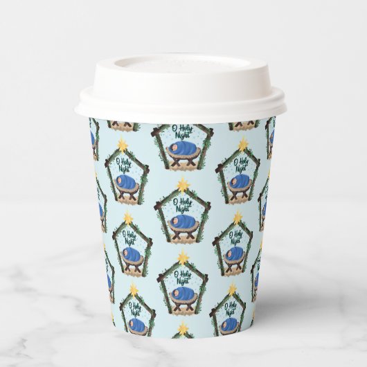 Waterverf kerstpapieren bekertjes papieren bekers (Links)