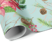 Waterverf kerstpatronen cadeaupapier (Rol Hoek)