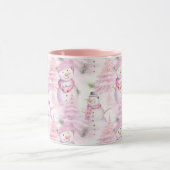 Waterverf kerstpatroon mok (Midden)