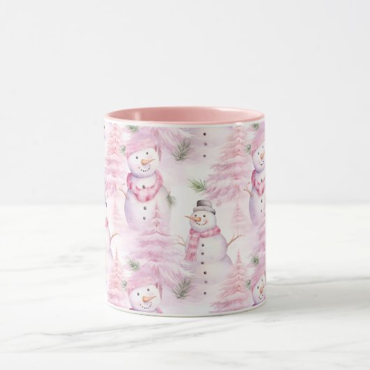 Waterverf kerstpatroon mok (Midden)