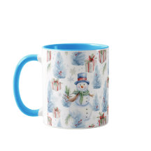 Waterverf kerstpatroon