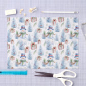 Waterverf kerstpatroon tissuepapier (Craft)