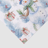 Waterverf kerstpatroon tissuepapier (Detail)