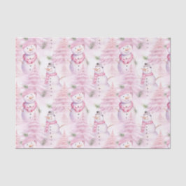 Waterverf kerstpatroon tissuepapier