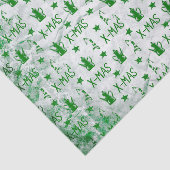 Waterverf kerstpatroon tissuepapier (Detail)