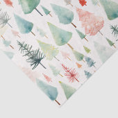 Waterverf kerstpatroon tissuepapier (Detail)