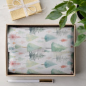 Waterverf kerstpatroon tissuepapier (Geschenk)