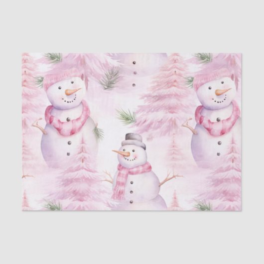 Waterverf kerstpatroon tissuepapier (Voorkant)