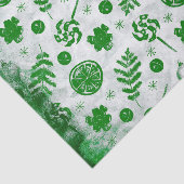 Waterverf kerstpatroon tissuepapier (Detail)