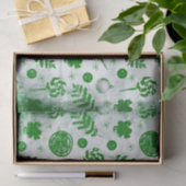 Waterverf kerstpatroon tissuepapier (Geschenk)