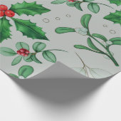 Waterverf kerstpatroonpapierblad cadeaupapier (Hoek)