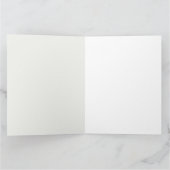 Waterverf kerstpinguïn kaart (Binnen)