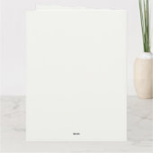 Waterverf kerstpinguïn kaart (Achterkant)