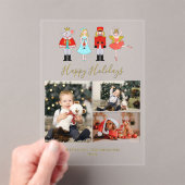 Waterverf kerstrecker 3 Foto collage Acryl Uitnodigingen (Insitu (Draagbaar))