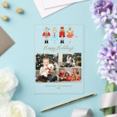 Waterverf kerstrecker 3 Foto collage Acryl Uitnodigingen (Insitu (Huwelijk))