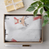 Waterverf Kerstrendier Cartoon Tissuepapier (Geschenk)