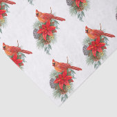 Waterverf kerstrode kardinaal Poinsettia Tissuepapier (Detail)