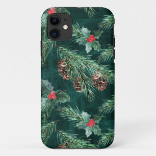 Waterverf kerstsaus met kegels Case-Mate iPhone case