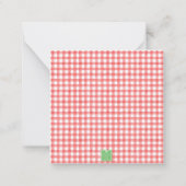 Waterverf Kerstschoenen Monogram Crest Foto Notitiekaartje (Achterkant)