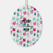 Waterverf kerstsierkunst keramisch ornament (Rechts)