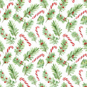 Waterverf Kerstsnoepjes gepersonaliseerd Fleece Deken