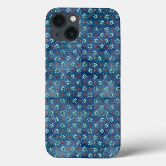 Waterverf kerstsnowflakes Case-Mate iPhone case (Achterkant)