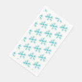 Waterverf kerstsnowflakes gekleurd patroon servet (Hoek)