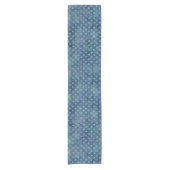 Waterverf kerstsnowflakes korte tafelloper (Voorkant)
