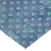 Waterverf kerstsnowflakes korte tafelloper (Hoek)