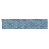 Waterverf kerstsnowflakes korte tafelloper (Horizontaal)