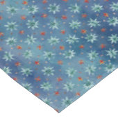 Waterverf kerstsnowflakes tafelkleed (Gekanteld)