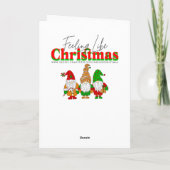 Waterverf Kerstsok Persoonlijk Kaart (Achterkant)