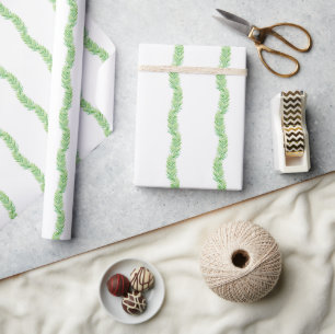 Waterverf kerststal cadeaupapier