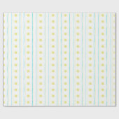 Waterverf kerststerren cadeaupapier (Vlak)