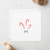 Waterverf Kerststokken Briefkaart (Voorkant / Achterkant in situ)