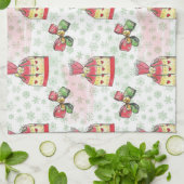 Waterverf kersttas van snoep theedoek (Gevouwen)