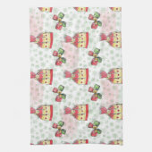 Waterverf kersttas van snoep theedoek (Verticaal)