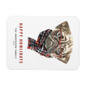 Waterverf kersttasje Happy Howlidays Magneet (Horizontaal)