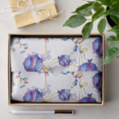 Waterverf - kersttekenreekslampjes Gold Geometrics Tissuepapier (Geschenk)